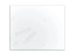 Zeller Herdblende-/Abdeckplatte Schiefer-Optik Glas 50 cm x 56 cm Anthrazit