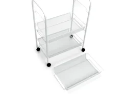 Zeller Rollwagen Mesh 62,5 cm x 26 cm x 44 cm Weiß