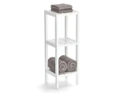 Zeller Standregal mit 3 Ablagen MDF 22 cm x 22 cm x 65 cm Weiß