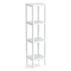 Zeller Standregal mit 4 Ablagen MDF 22 cm x 22 cm x 92 cm Weiß