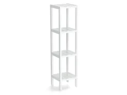 Zeller Standregal mit 4 Ablagen MDF 22 cm x 22 cm x 92 cm Weiß