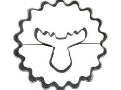 Zenker Ausstecher Linzer mit Elchkopf Ø 54 mm x 36 mm Silber