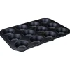 Zenker Muffinform 12er 38 cm x 26 cm Schwarz