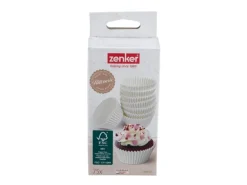 Zenker Patisserie Papierbackförmchen Fair Weiß Ø 5 cm x 3 cm