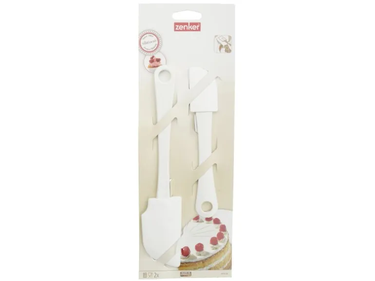 Zenker Patisserie Teigschaber-Set 2-teilig. Weiß