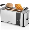 Zilan ZLN-6234 Edelstahl Toaster mit Brötchenaufsatz 1400 Watt